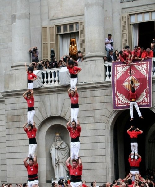 Human Towers (castellers) in Barcelona