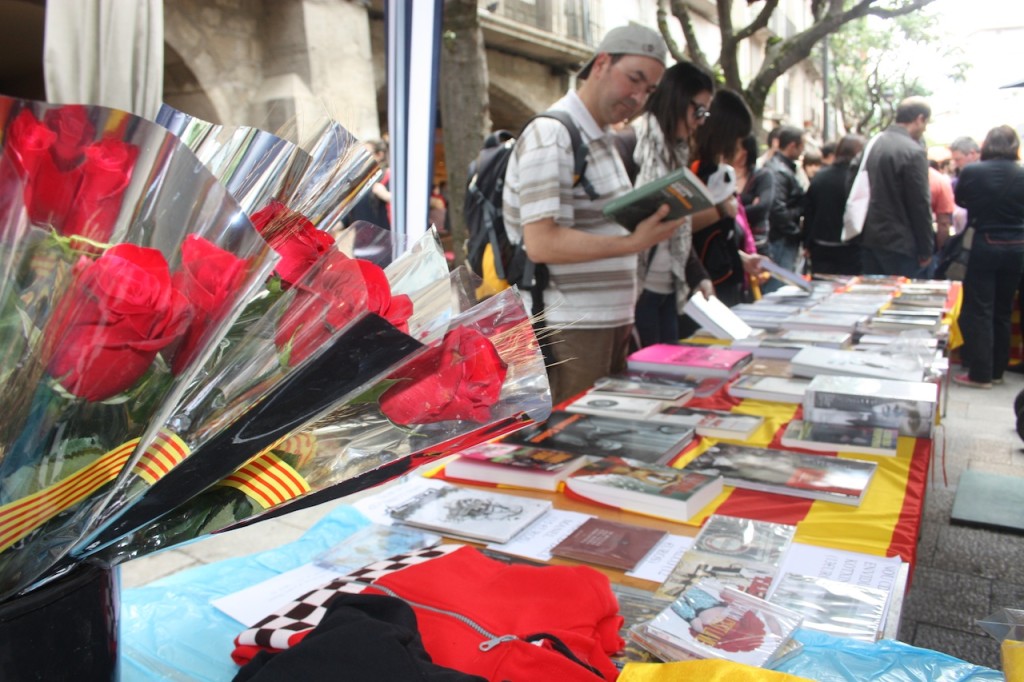 Sant Jordi is the saint patron of Catalonia. The atmosphere is simply unique in Barcelona