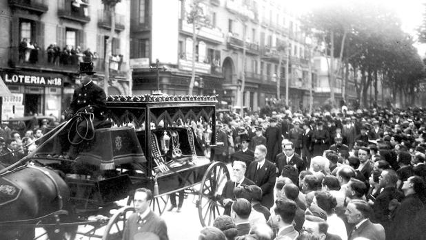 The funeral of Gaudí