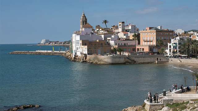 Sant Sebastià Beach in Sitges